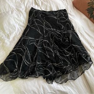 Y2K Worthington silk skirt